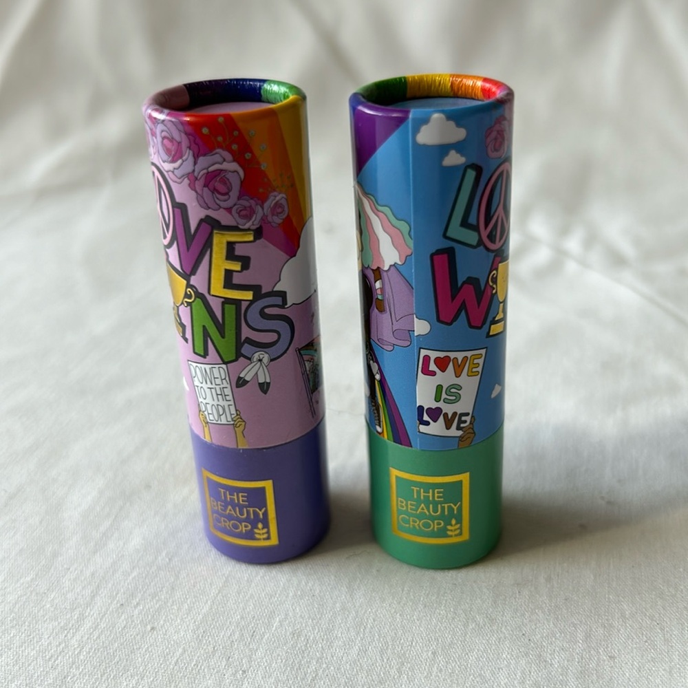 The Beauty Crop Pride "Love Wins" Lip Scrub & Lip Balm Set     NWOB